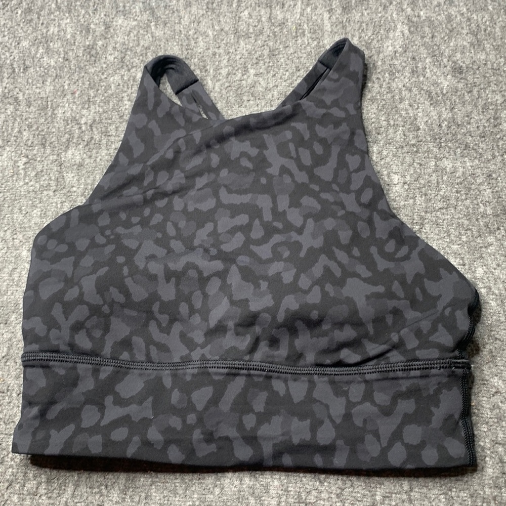 Lululemon Energy High Neck Long Line Sports Bra Size 4